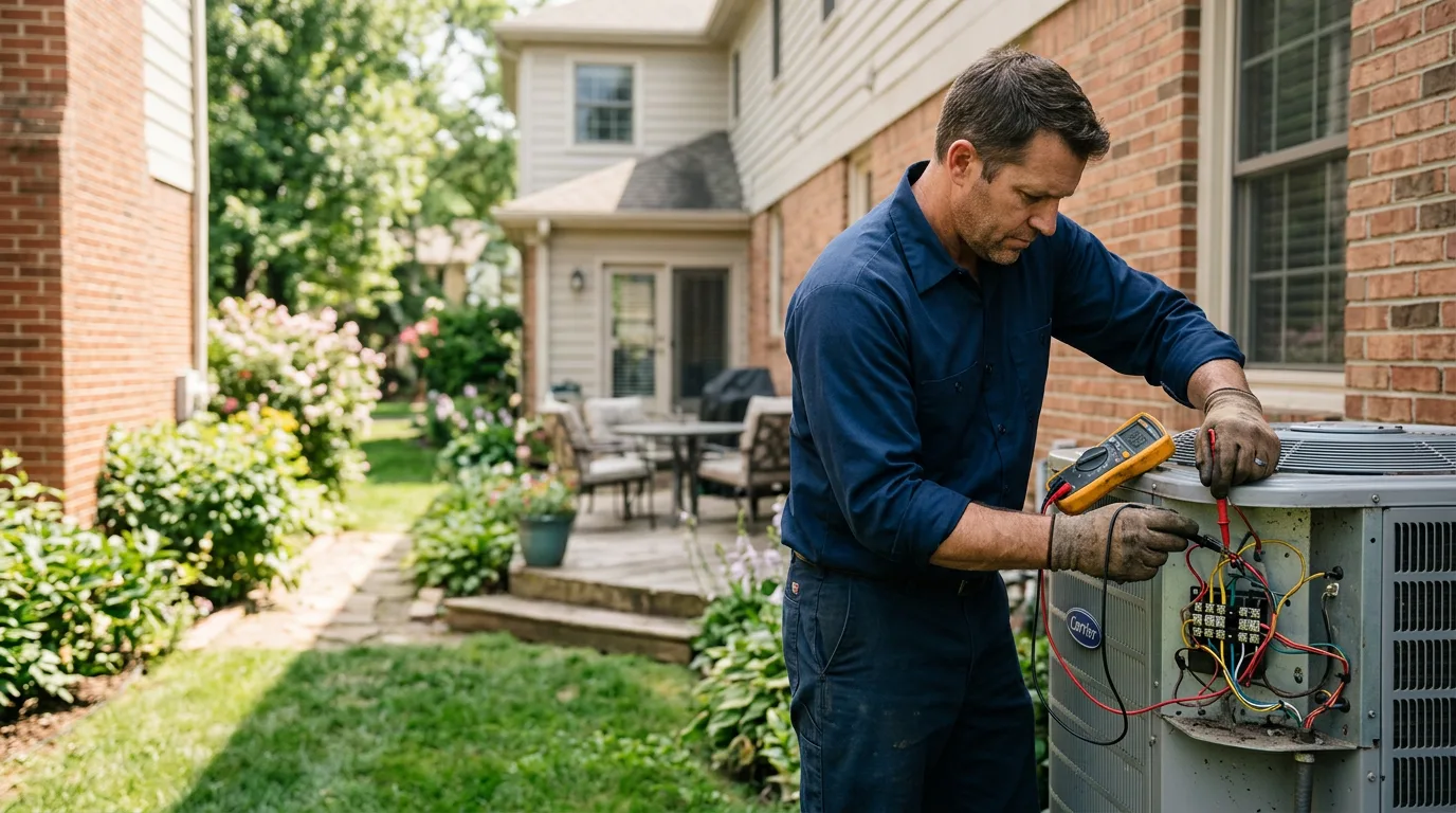 HVAC technician working near Franklin, VA